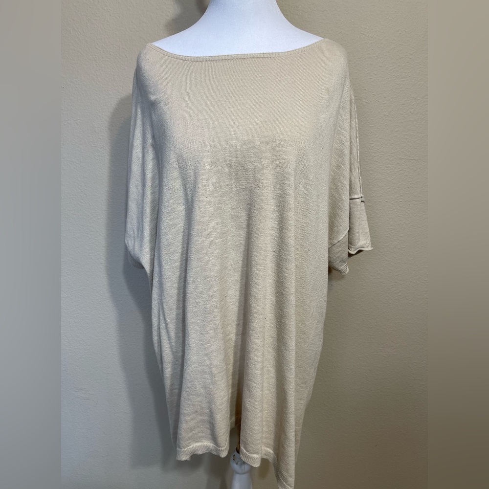 Women’s plus XXL loose fit cotton blend shirt tunic